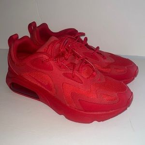 Nike AirMax 200 University Triple Red Running Athletic Shoes CU4878-600 Mens 8